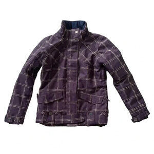 Powder Room X5 Women’s Ski Snowboard Jacket S/P Purple Houndstooth Winter Coat